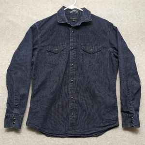 Banana Republic Shirt Adult Blue Medium Long Sleeve Button up Mens